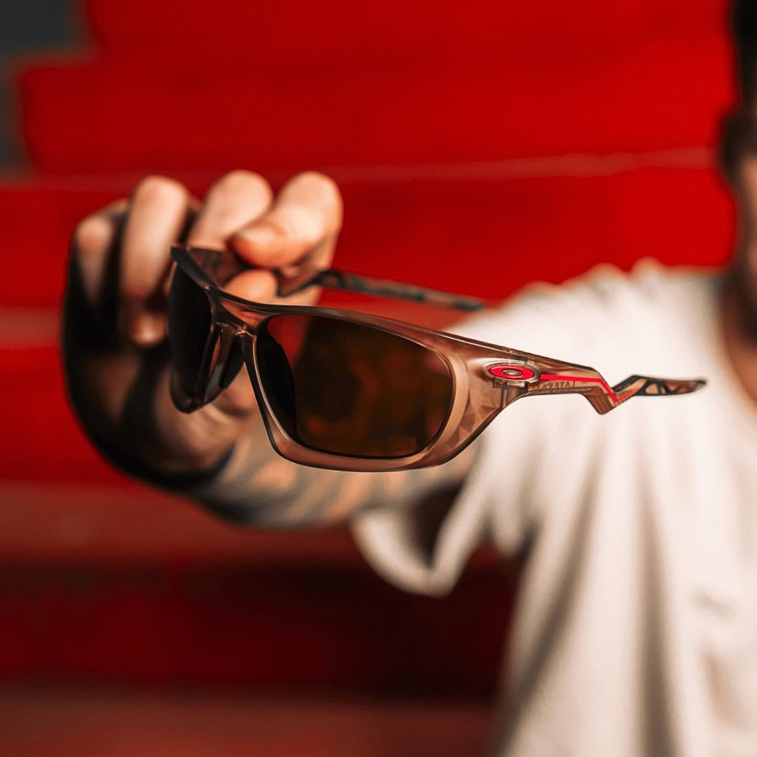 Oakley Lateralis FQ Sunglasses - Matte Sepia/Prizm Tungsten - Wrap Around Sunglasses by Oakley