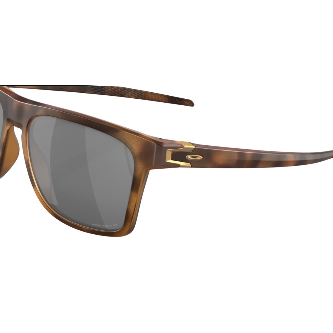 Oakley Leffingwell Polarized Sunglasses - Matte Brown Tortoise/Prizm Black Polarised - Square/Rectangular Sunglasses by Oakley
