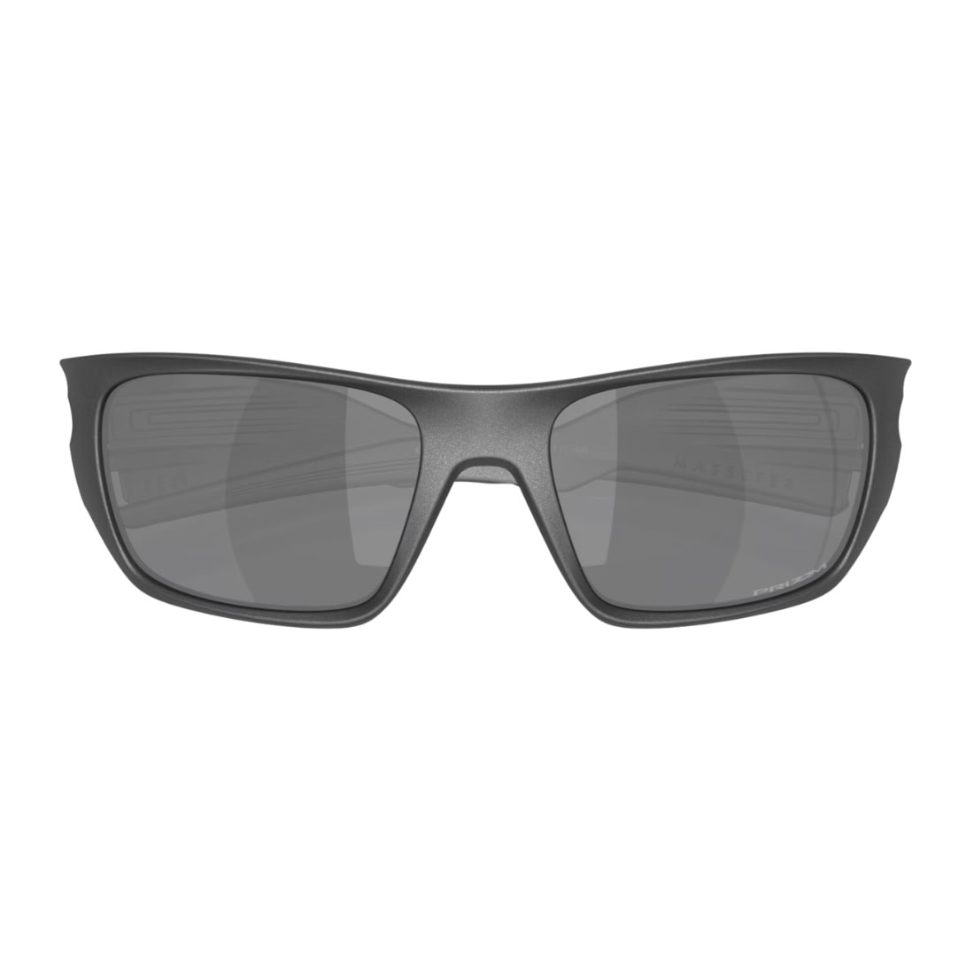Oakley Masseter Sunglasses - Steel/Prizm Black - Wrap Around Sunglasses by Oakley