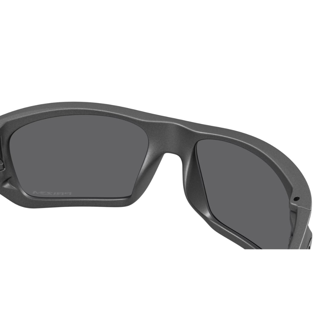 Oakley Masseter Sunglasses - Steel/Prizm Black - Wrap Around Sunglasses by Oakley