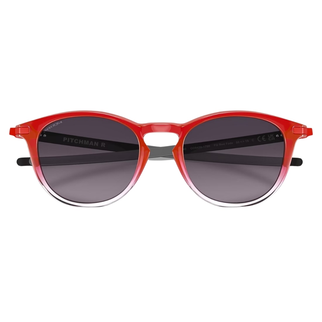 Oakley Pitchman R Fabio Quartararo Collection Sunglasses - Red Fade/Prizm Grey Gradient - Round Sunglasses by Oakley
