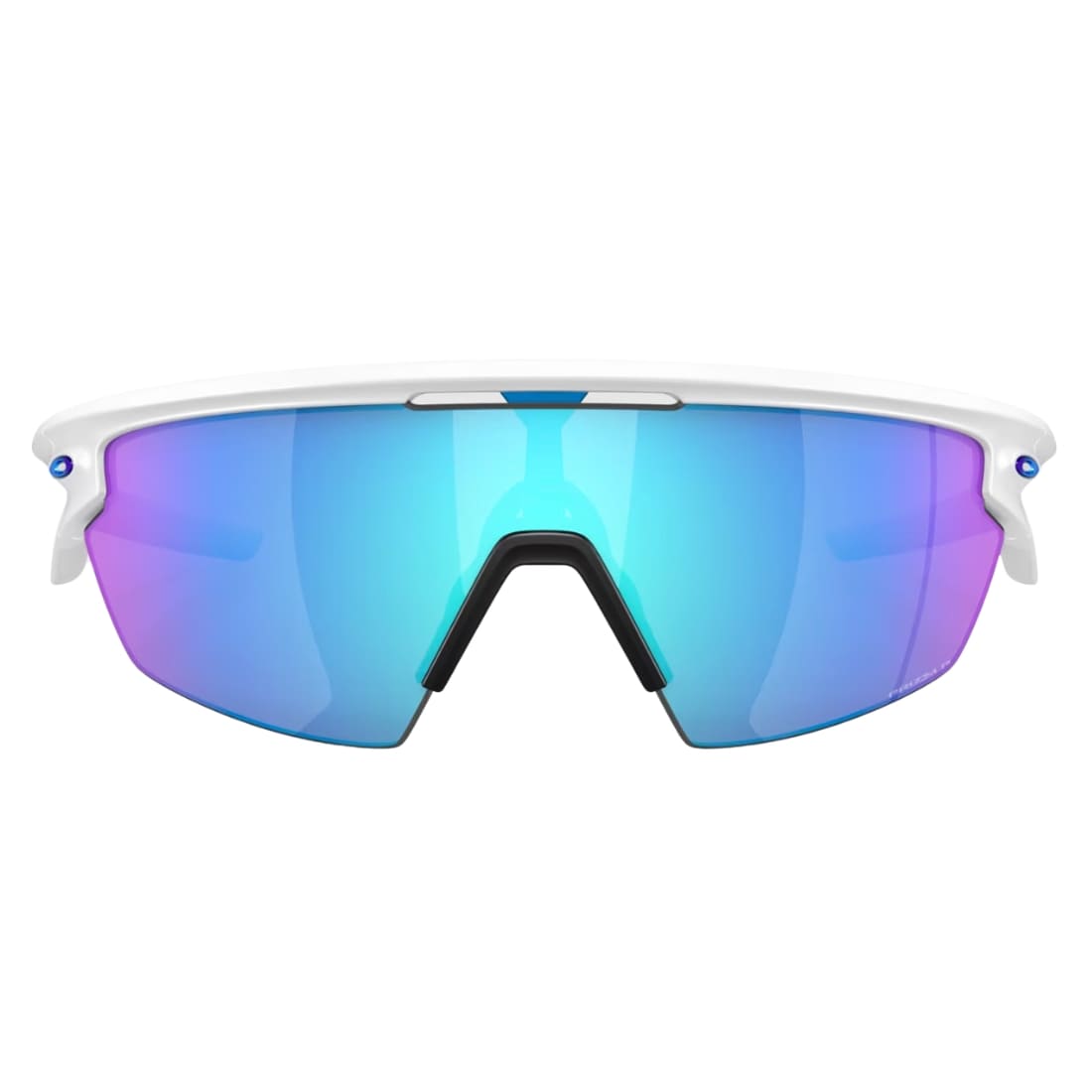 Oakley Sphaera Sunglasses - Matte White/Prizm Sapphire Polarised - Wrap Around Sunglasses by Oakley