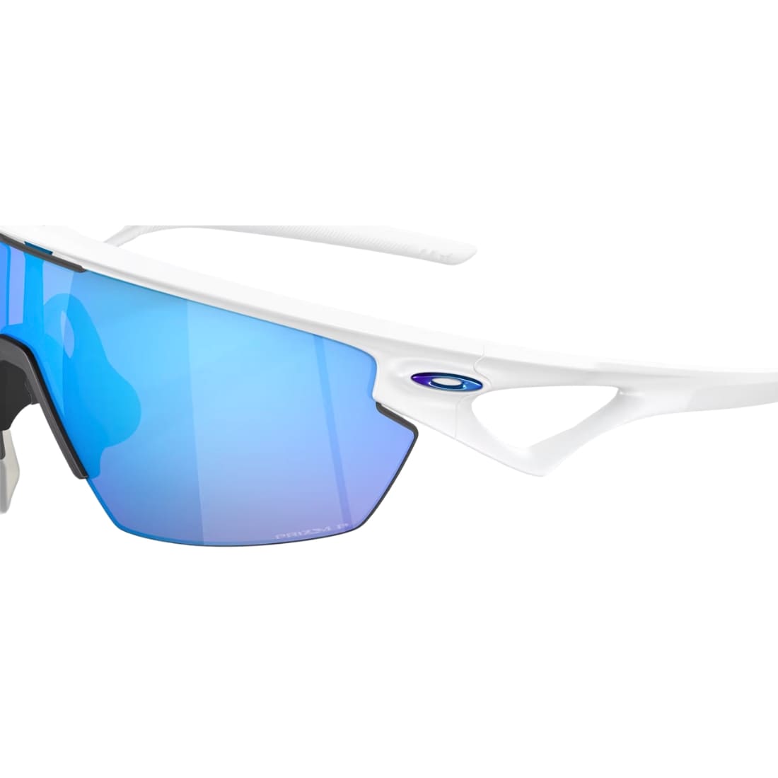 Oakley Sphaera Sunglasses - Matte White/Prizm Sapphire Polarised - Wrap Around Sunglasses by Oakley