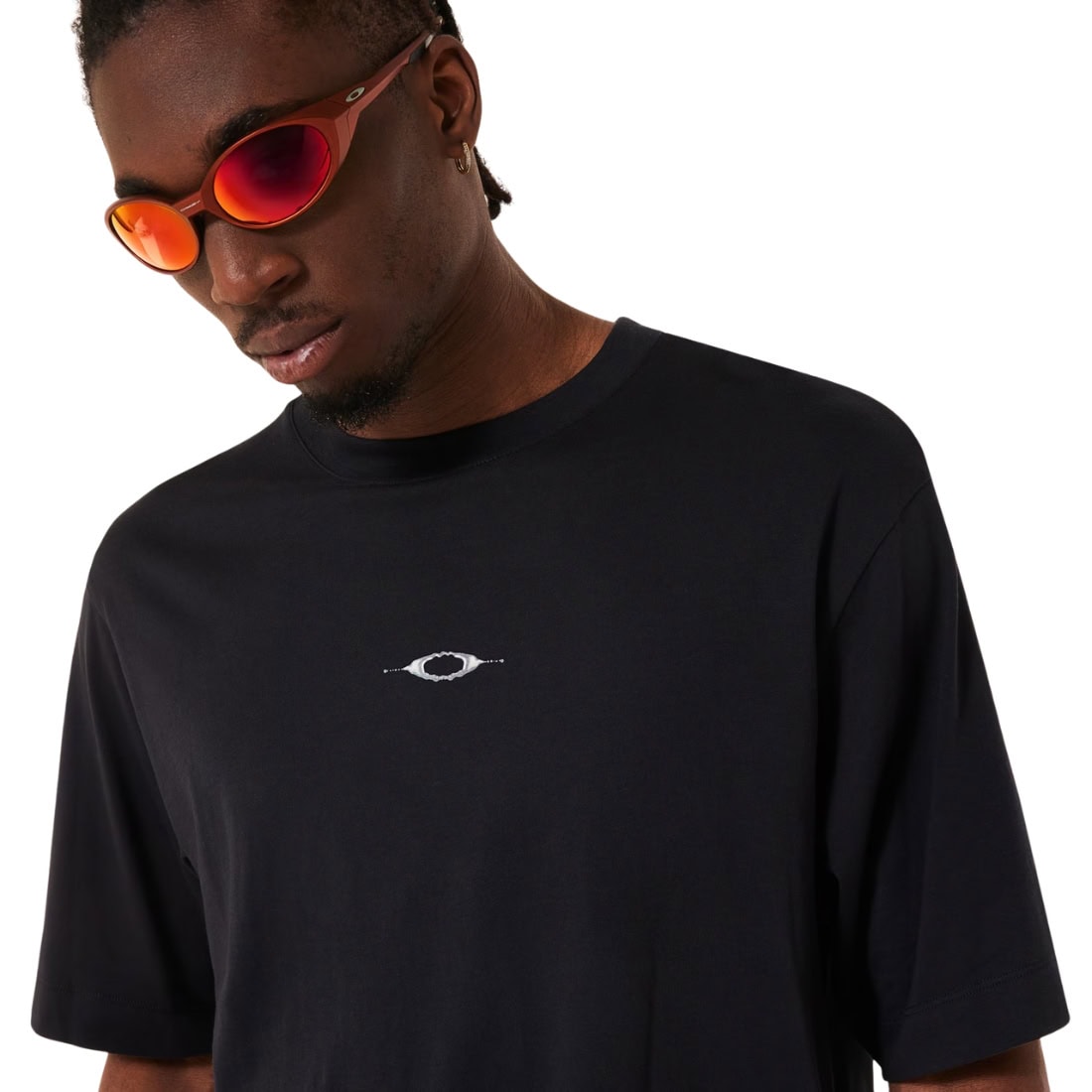 Oakley Stacked Metal T-Shirt - Blackout - Mens Graphic T-Shirt by Oakley