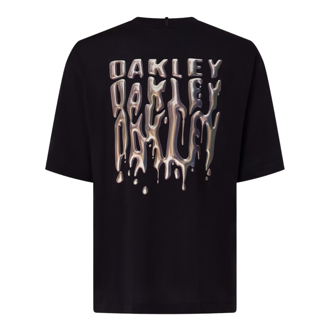 Oakley Stacked Metal T-Shirt - Blackout - Mens Graphic T-Shirt by Oakley