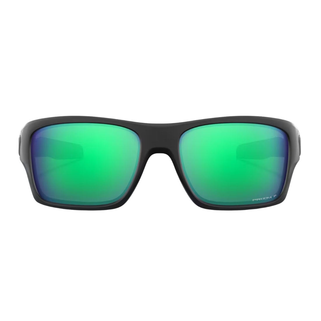 Oakley Turbine Polarized Sunglasses - Matte Black/Prizm Jade Polarised - Wrap Around Sunglasses by Oakley