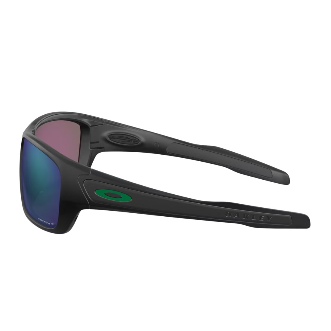 Oakley Turbine Polarized Sunglasses - Matte Black/Prizm Jade Polarised - Wrap Around Sunglasses by Oakley
