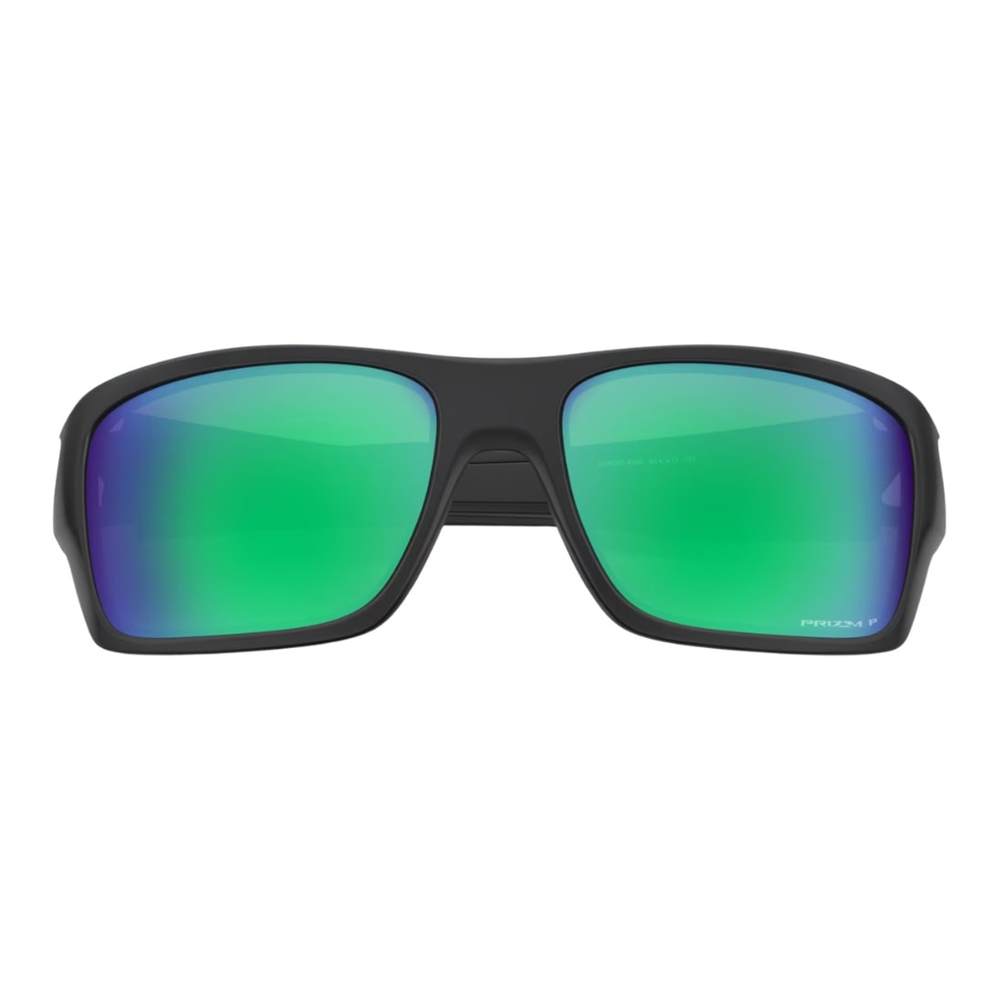 Oakley Turbine Polarized Sunglasses - Matte Black/Prizm Jade Polarised - Wrap Around Sunglasses by Oakley