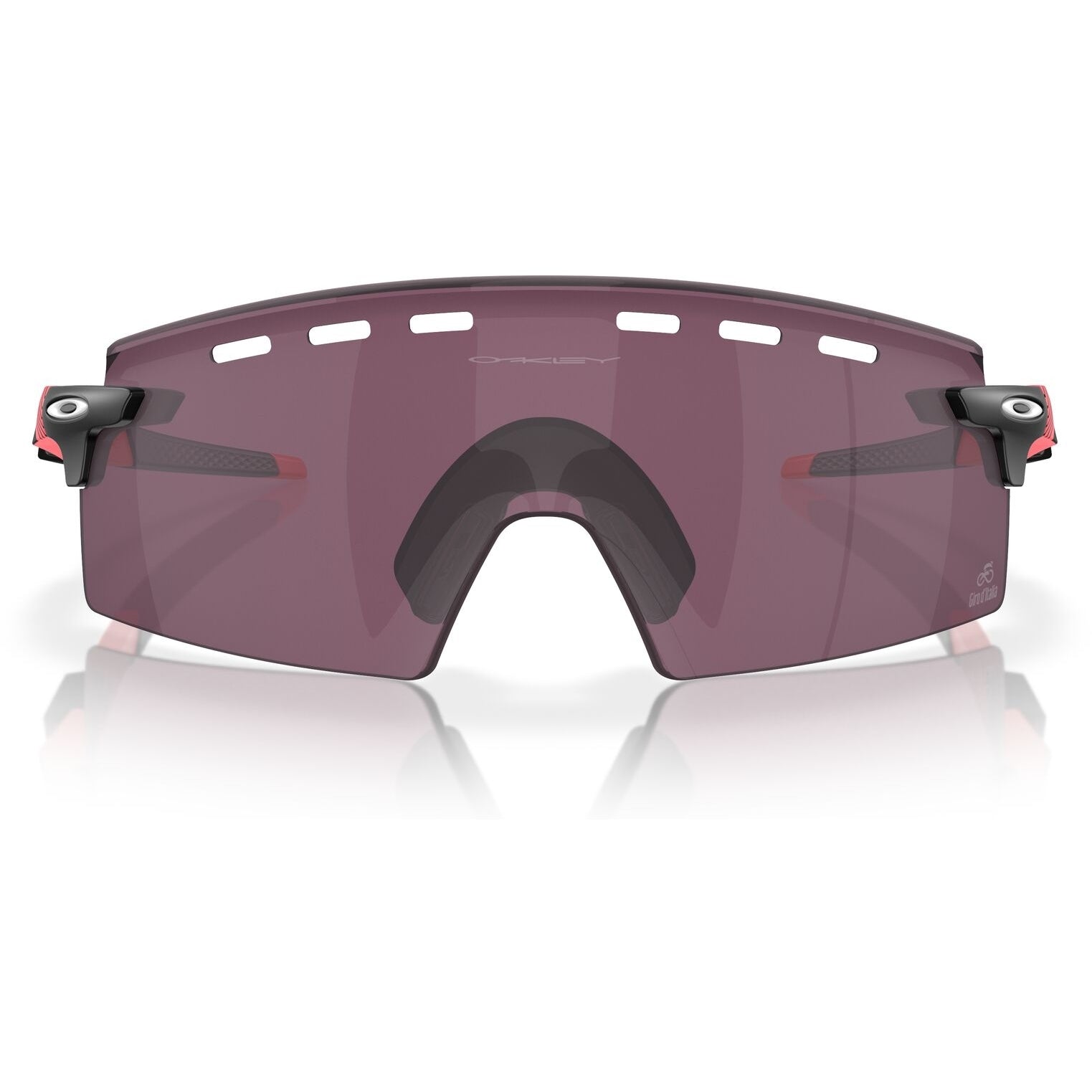 Oakley Encoder Strike Vented Giro D'Italia Sunglasses - Pink Stripes/Prizm Road Black - Wrap Around Sunglasses by Oakley