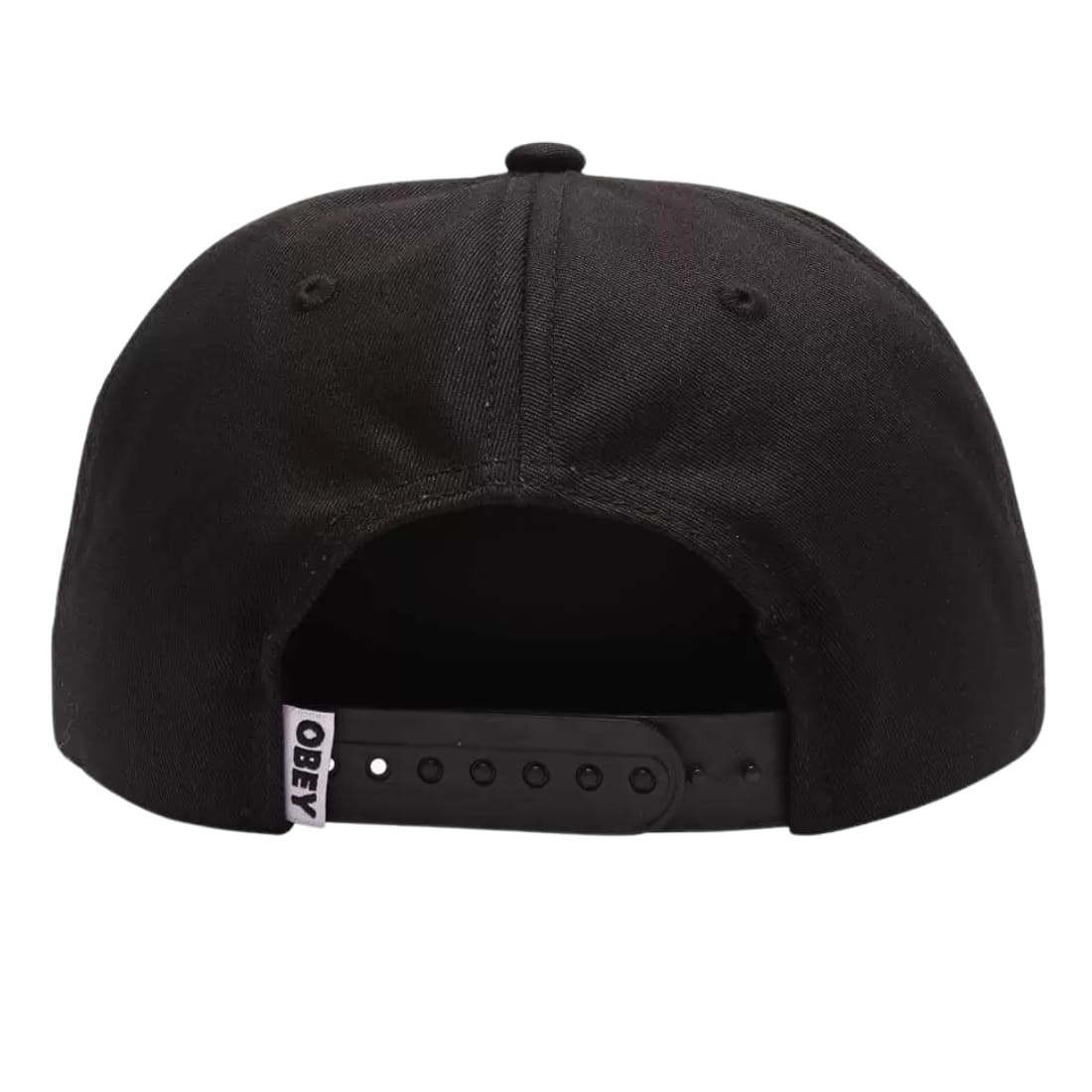 Obey Abundance 5 Panel Snapback - Black - Snapback Cap by Obey One Size