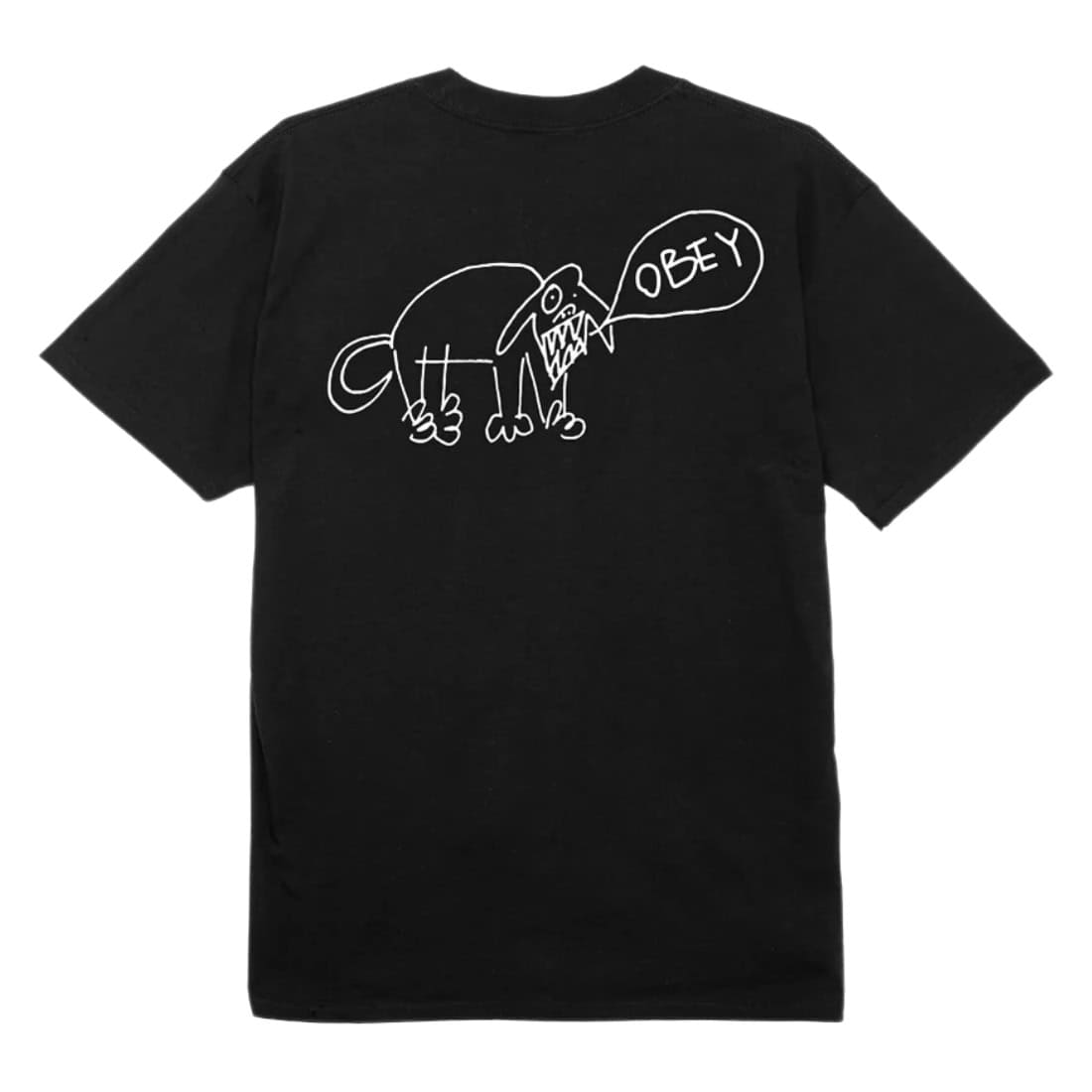 Obey Angry Dog T-Shirt - Black - Mens Graphic T-Shirt by Obey