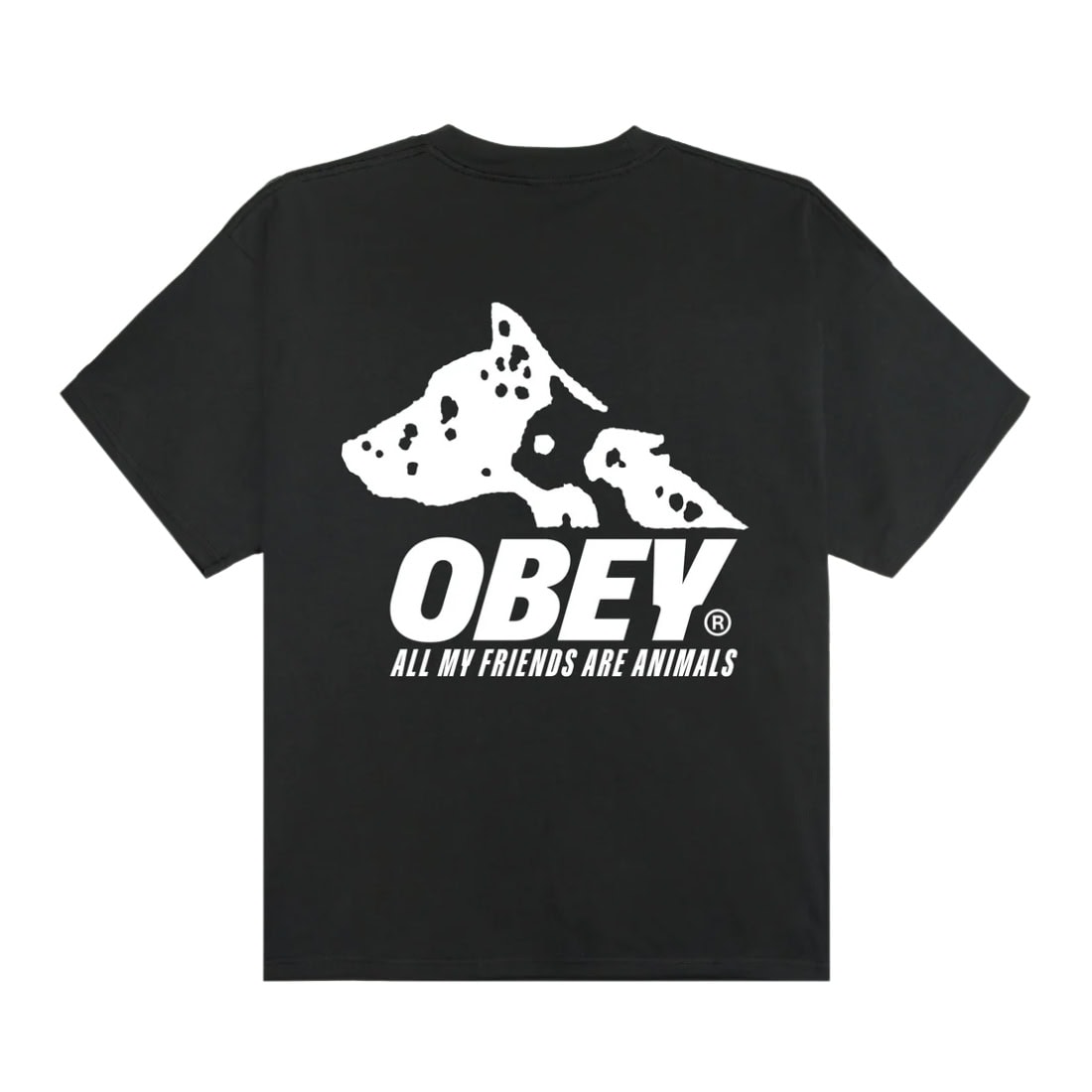 Obey Animals T-Shirt - Vintage Black - Mens Graphic T-Shirt by Obey