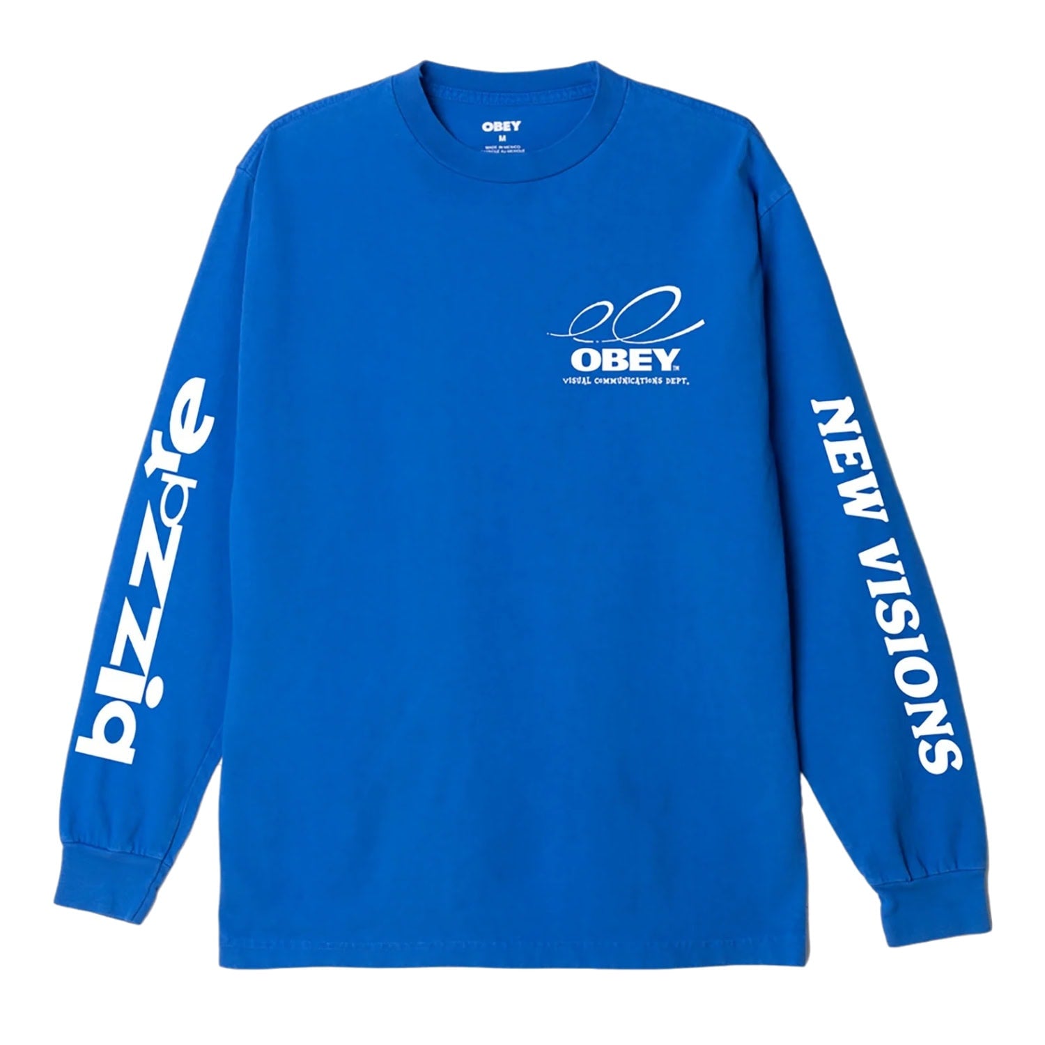 Obey Bizzare New Visions Longsleeve T-Shirt - Pigment Electric Indigo - Mens Graphic T-Shirt by Obey