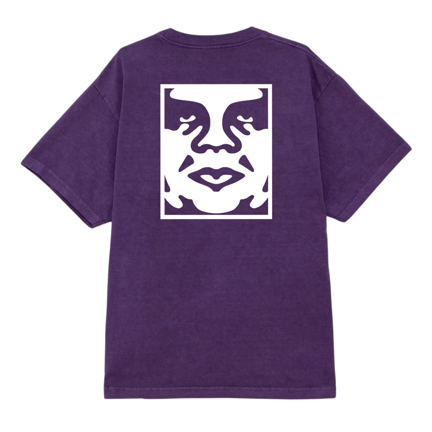 Obey Bold Icon Face T-Shirt - Pigment Imperial Purple - Mens Graphic T-Shirt by Obey