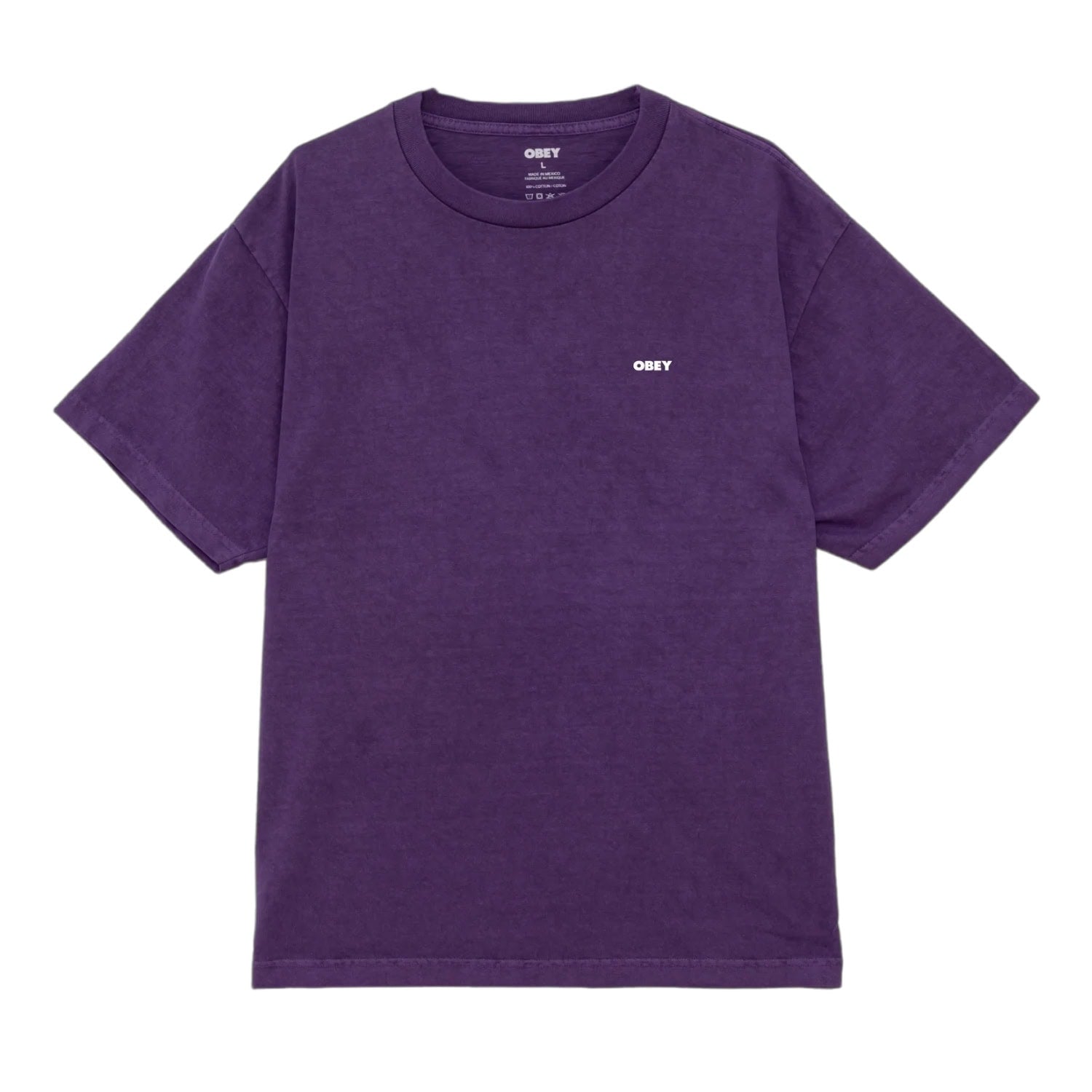 Obey Bold Icon Face T-Shirt - Pigment Imperial Purple - Mens Graphic T-Shirt by Obey
