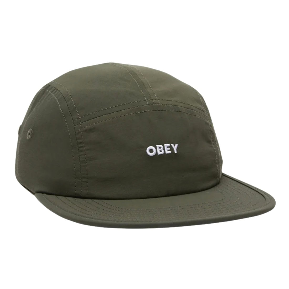 Obey Bold Nylon Camp Cap - Olive - 5 Panel Cap by Obey One Size