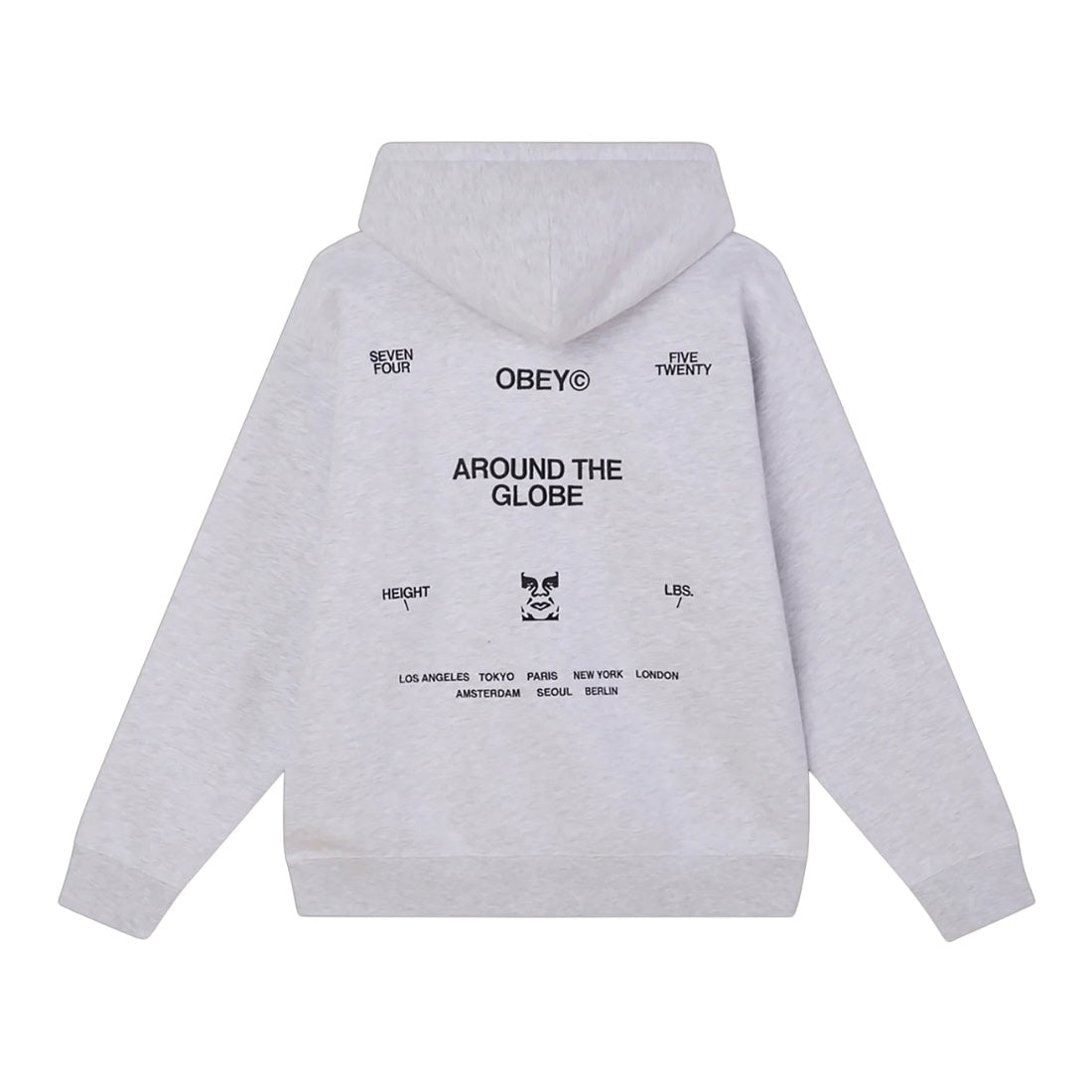 Obey Business Hoodie - Ash Grey - Mens Pullover Hoodie by Obey