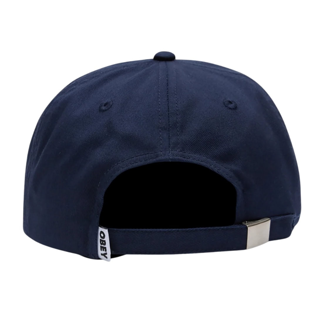 Obey Collegiate 6 Panel Strapback Cap - Mild Navy - Strapback Cap by Obey One Size