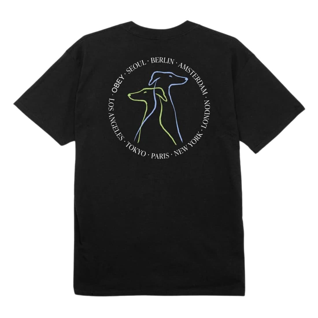 Obey Companions T-Shirt - Black - Mens Graphic T-Shirt by Obey