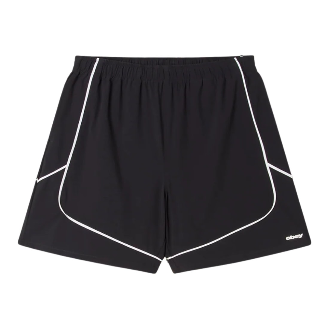 Obey Corner Short - Black - Mens Hybrid Shorts by Obey