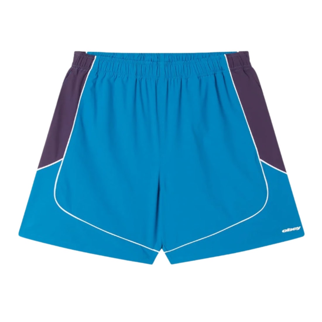Obey Corner Short - Mykonos Blue Multi - Mens Hybrid Shorts by Obey