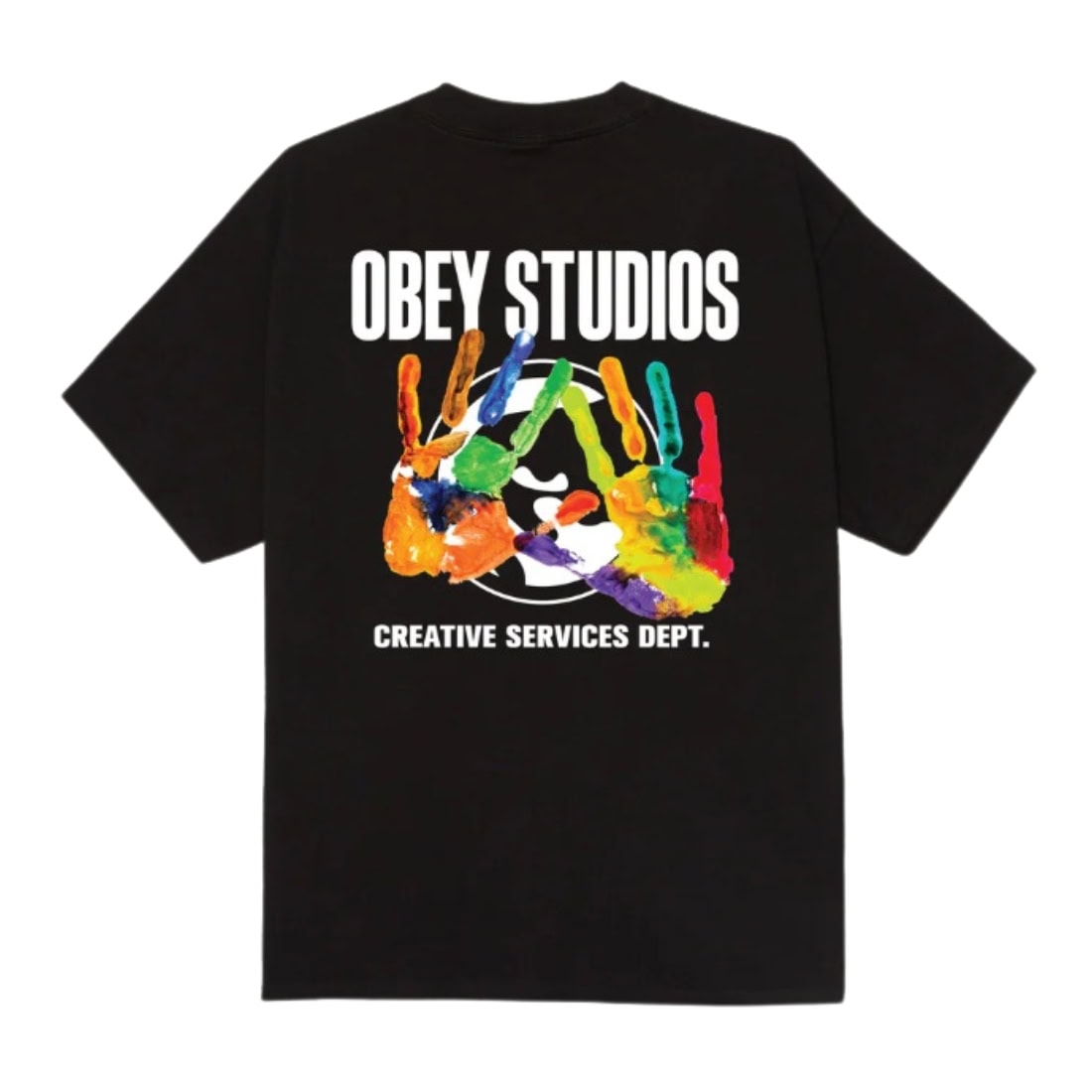Obey Creative Services Dept. T-Shirt - Black - Mens Graphic T-Shirt by Obey