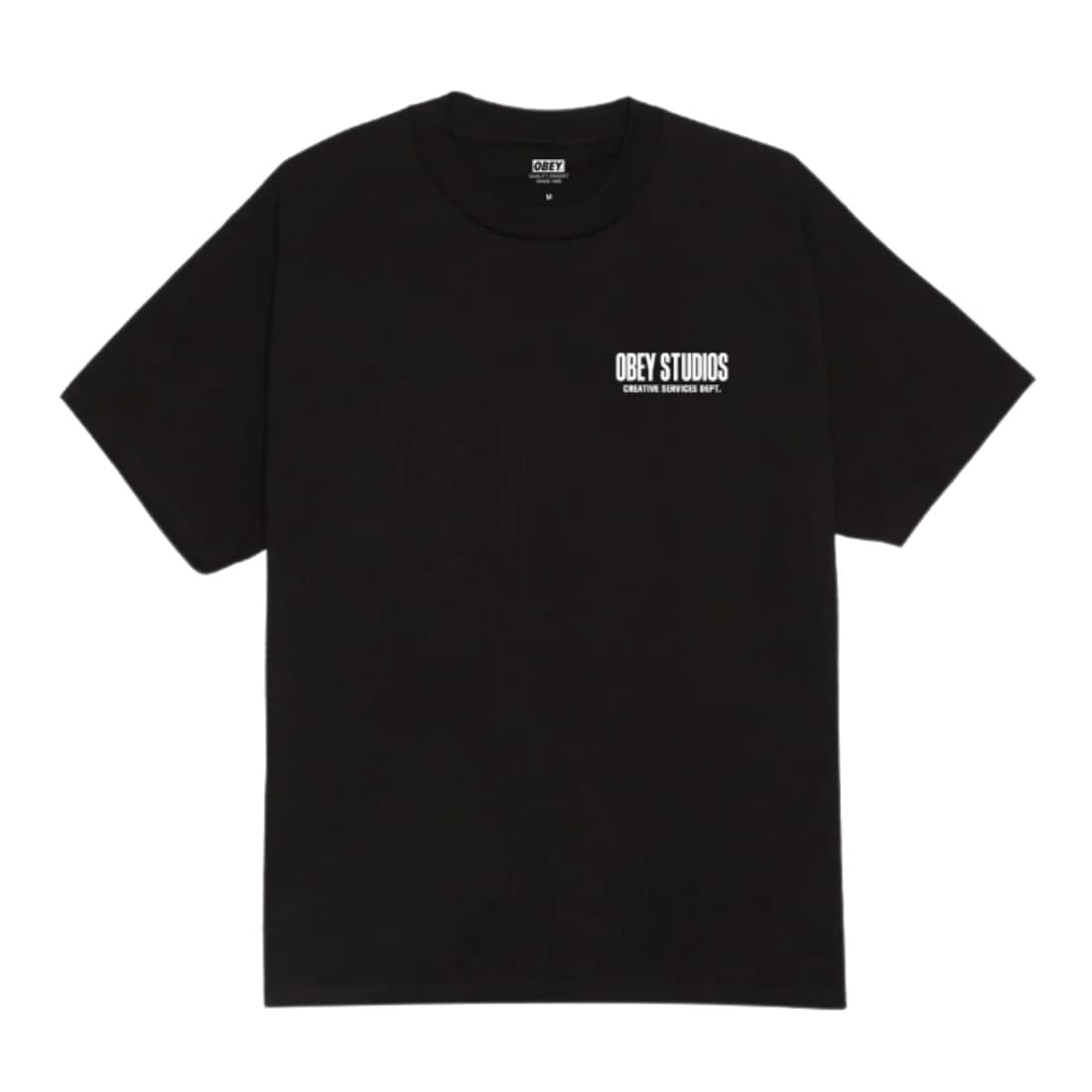 Obey Creative Services Dept. T-Shirt - Black - Mens Graphic T-Shirt by Obey