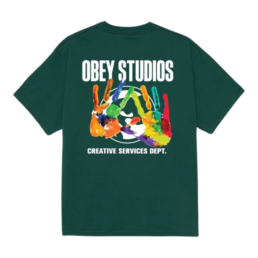 Obey Creative Services Dept. T-Shirt - Rainforest - Mens Graphic T-Shirt by Obey