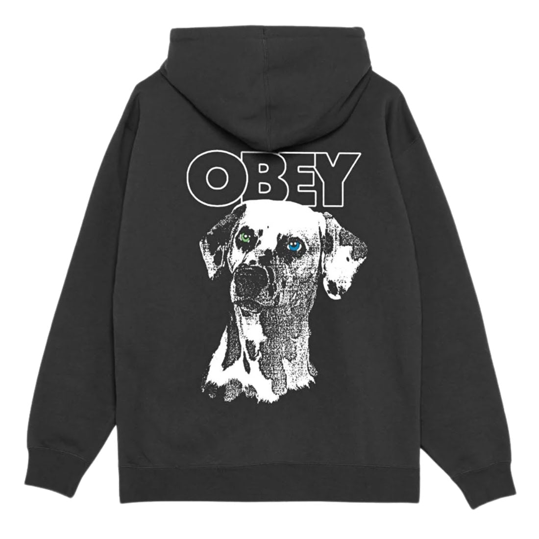 Obey Dalmation Premium Hood - Black - Mens Pullover Hoodie by Obey