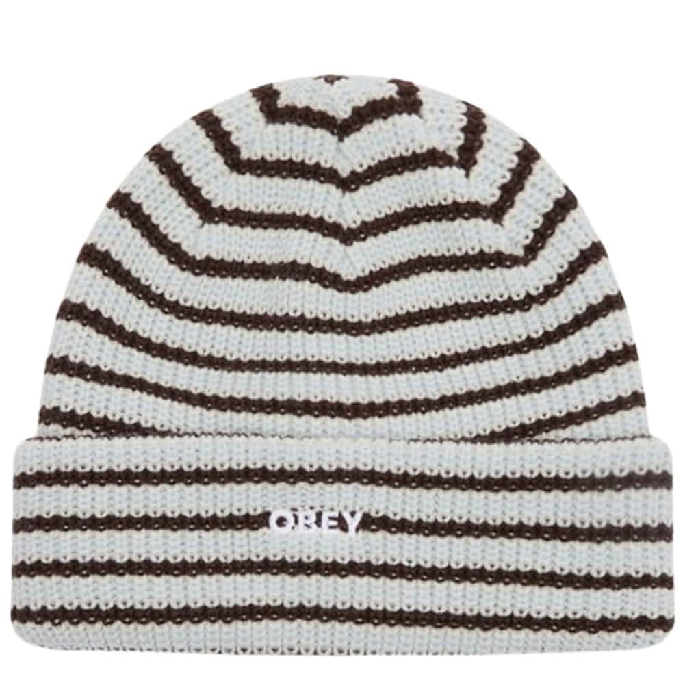 Obey Davis Beanie - Brown Multi - Fold Beanie by Obey