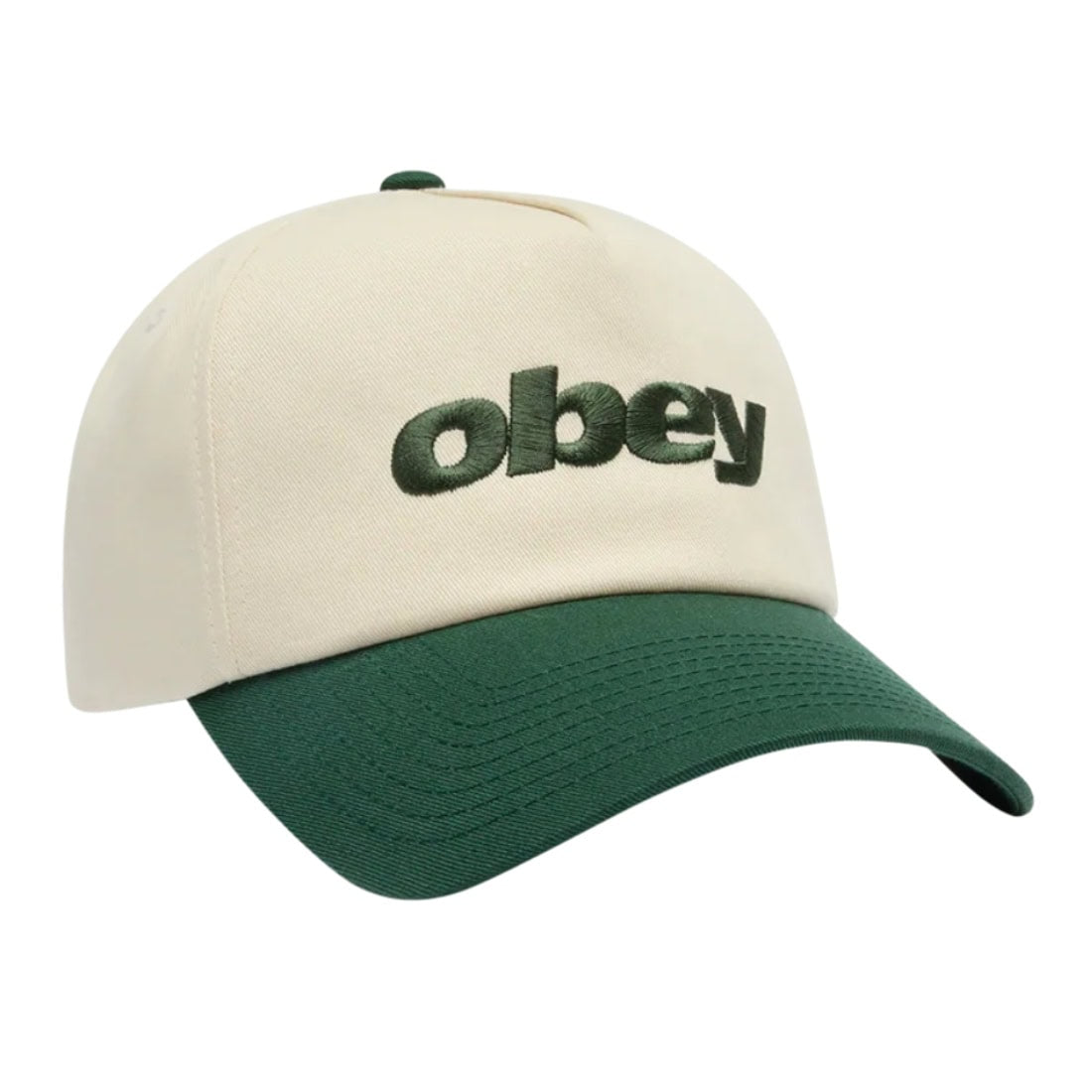 Obey Delta 5 Panel Snapback Cap - Spruce - Snapback Cap by Obey One Size