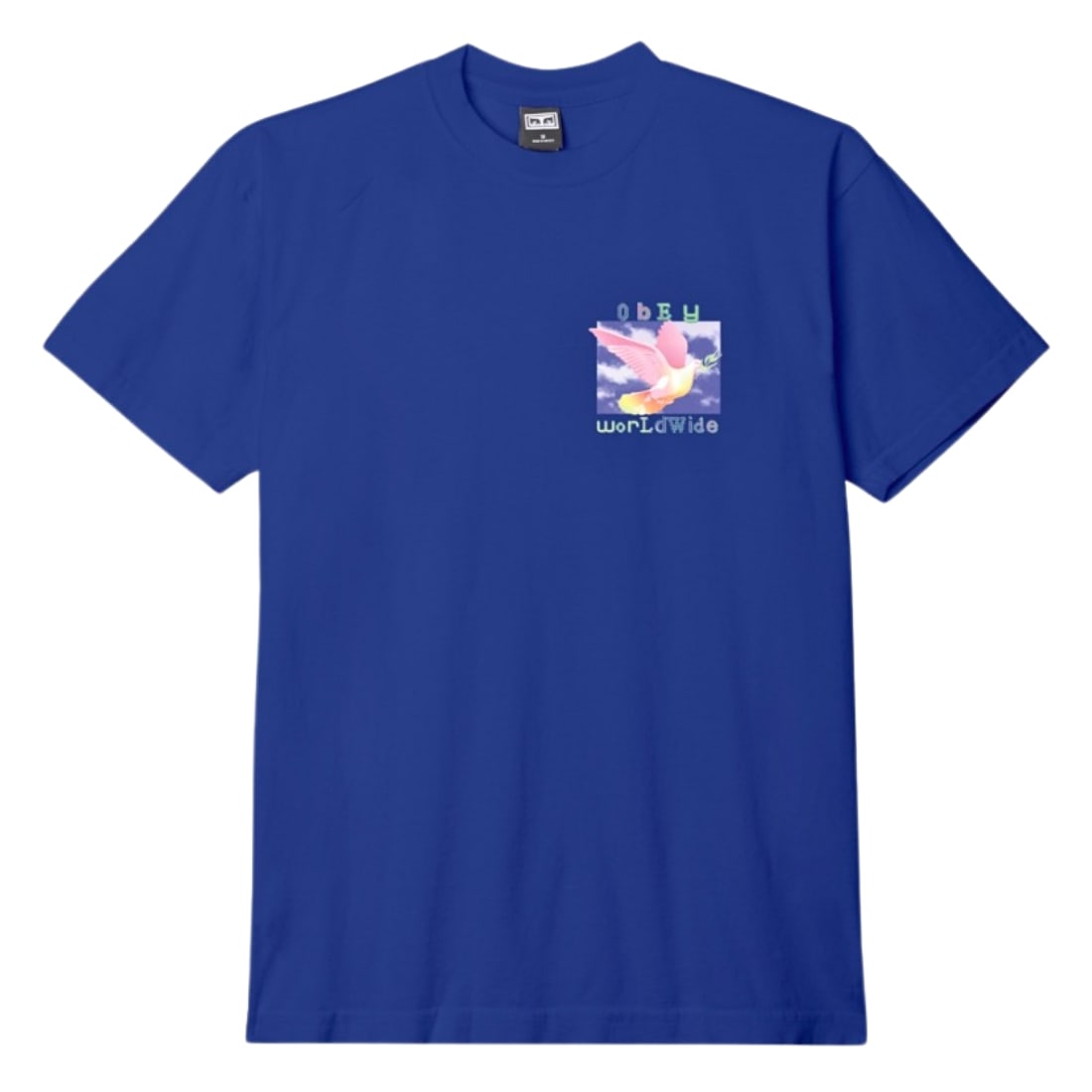 Obey Doves Of Peace T-Shirt - Surf Blue - Mens Graphic T-Shirt by Obey