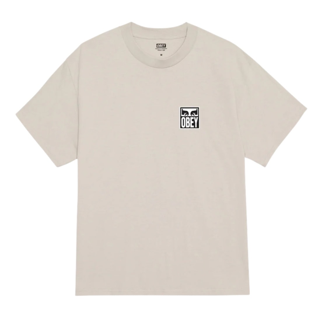 Obey Eyes Icon 2 T-Shirt - Silver Grey - Mens Graphic T-Shirt by Obey