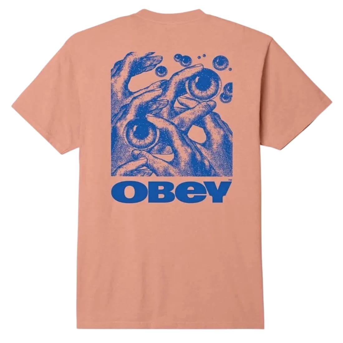 Obey Eyes In My Head T-Shirt - Sunset Coral - Mens Graphic T-Shirt by Obey
