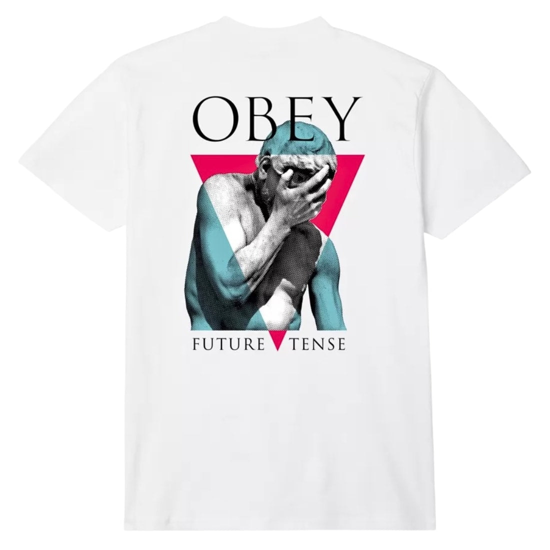 Obey Future Tense T-Shirt - White - Mens Graphic T-Shirt by Obey