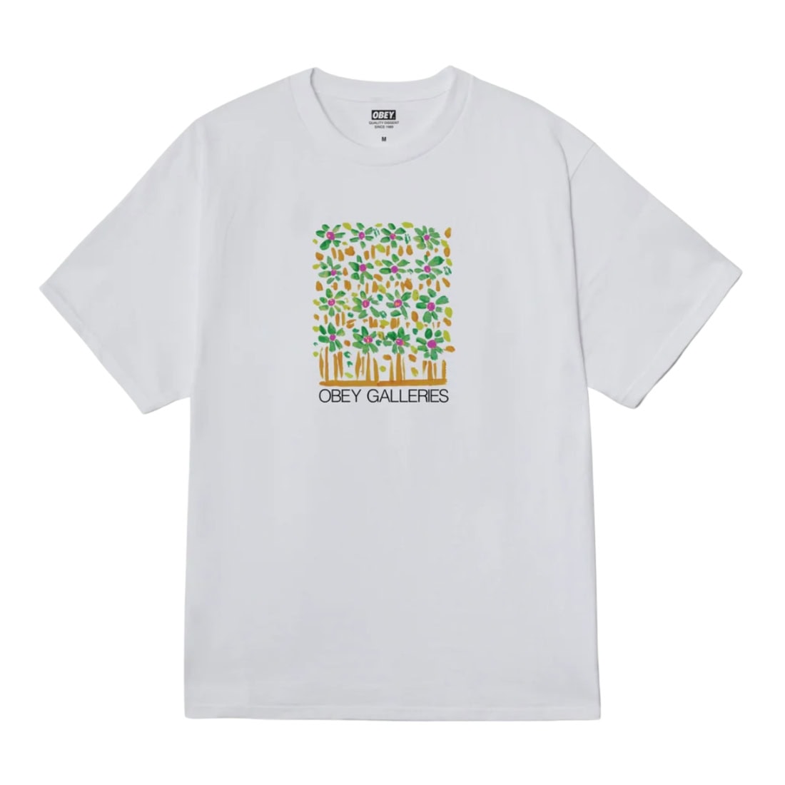 Obey Galleries T-Shirt - White - Mens Graphic T-Shirt by Obey