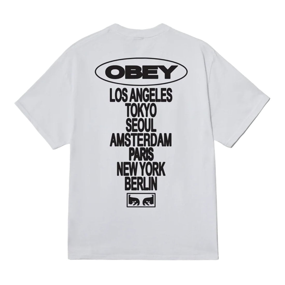 Obey Global Impact T-Shirt - White - Mens Graphic T-Shirt by Obey