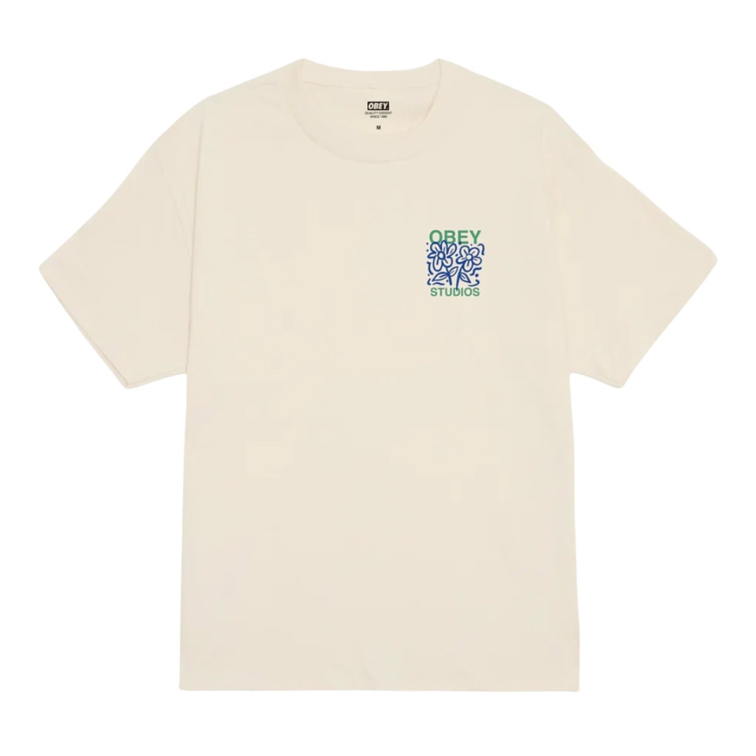 Obey Grown With Love T-Shirt - Cream - Mens Graphic T-Shirt by Obey