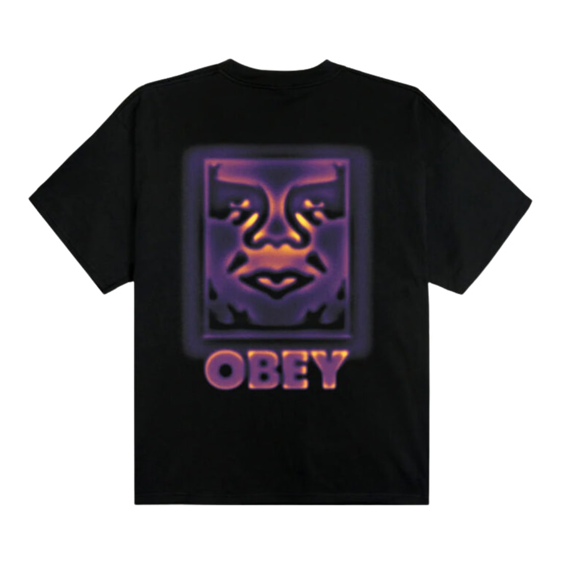 Obey Heat Map T-Shirt - Black - Mens Graphic T-Shirt by OBEY