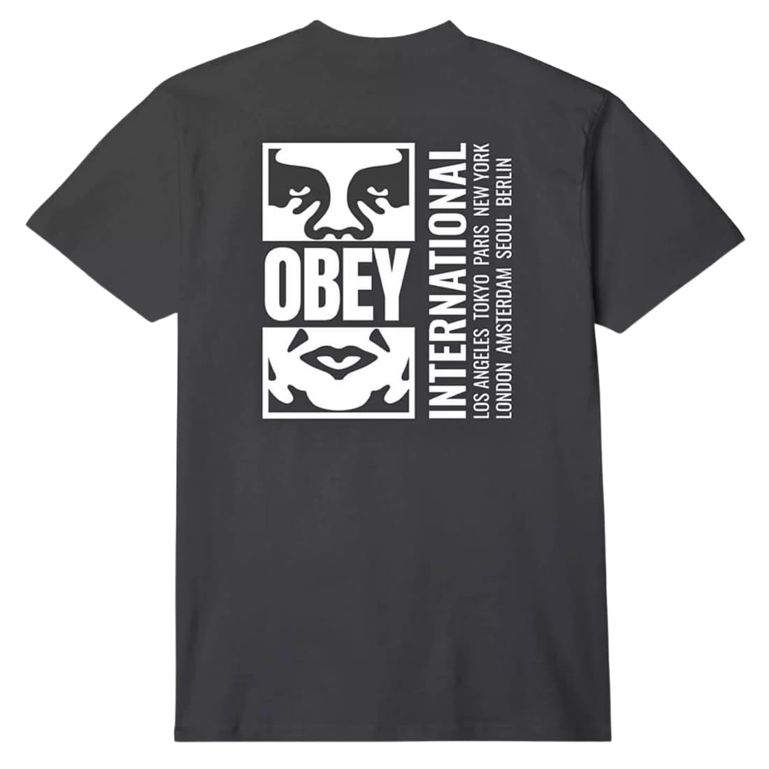 Obey Icon Split T-Shirt - Black - Mens Graphic T-Shirt by Obey