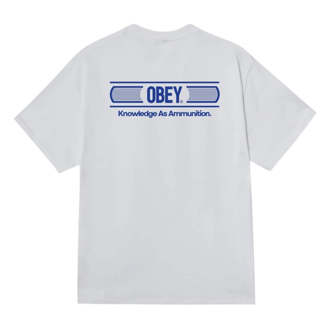 Obey Knowledge As Ammunition T-Shirt - White - Mens Graphic T-Shirt by Obey