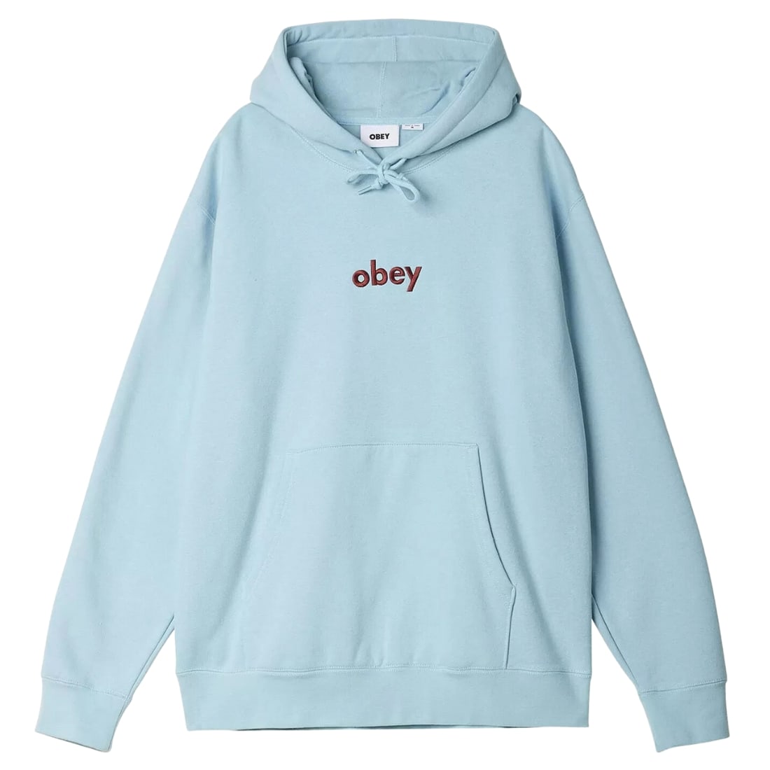 Obey Lowercase Hood - Sky Blue - Mens Pullover Hoodie by Obey