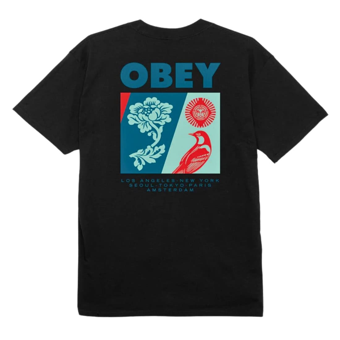 Obey New Spring T-Shirt - Black - Mens Graphic T-Shirt by Obey