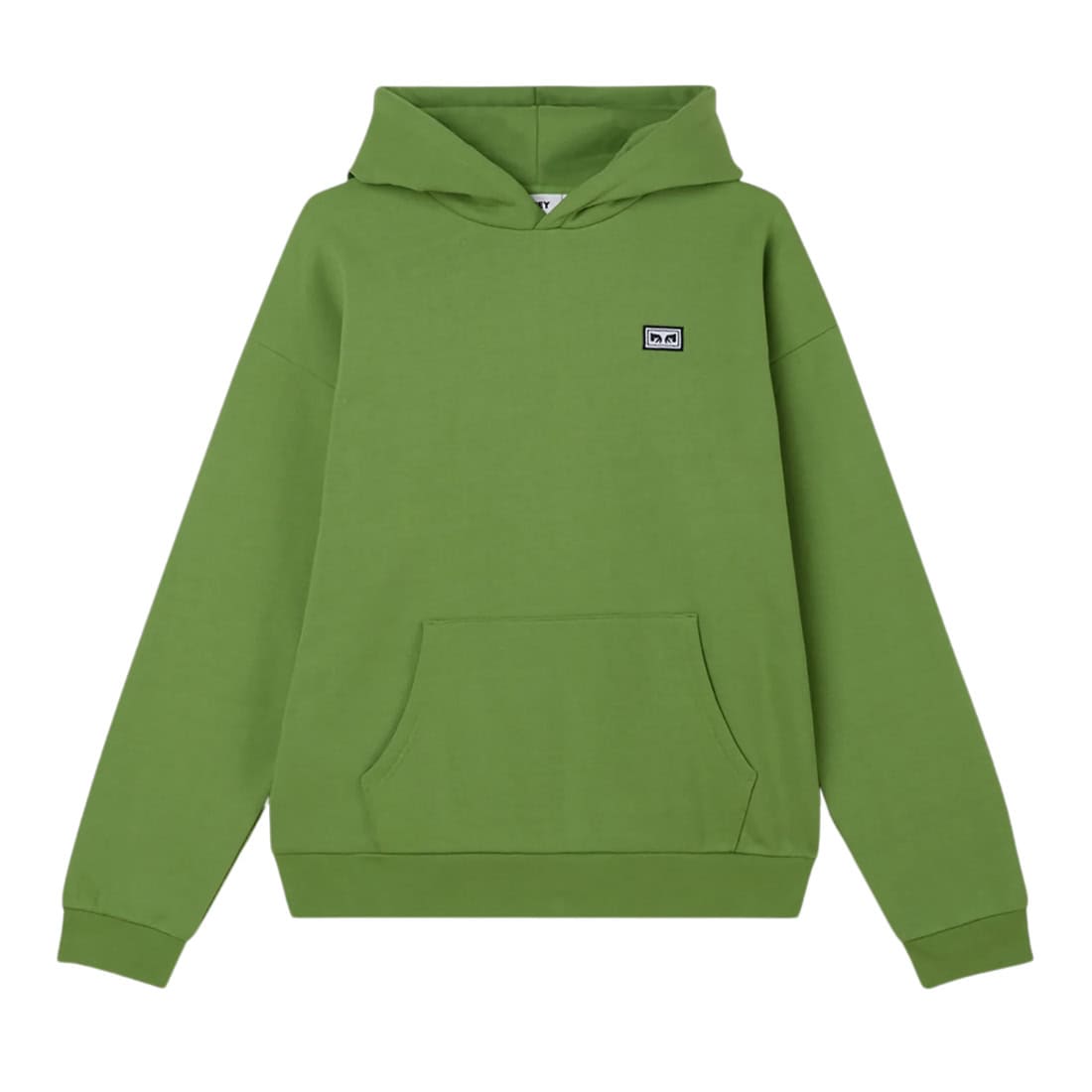 Obey New Visions Extra Heavy Hoodie - Piquant Green - Mens Pullover Hoodie by Obey