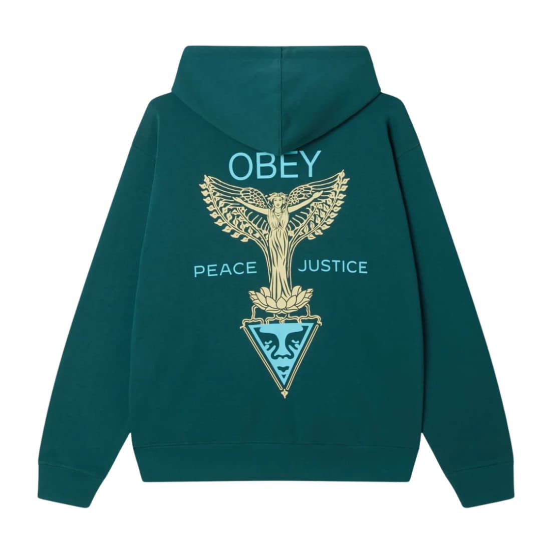 Obey Nouveau Angel Hoodie - Mediterranea - Mens Pullover Hoodie by Obey