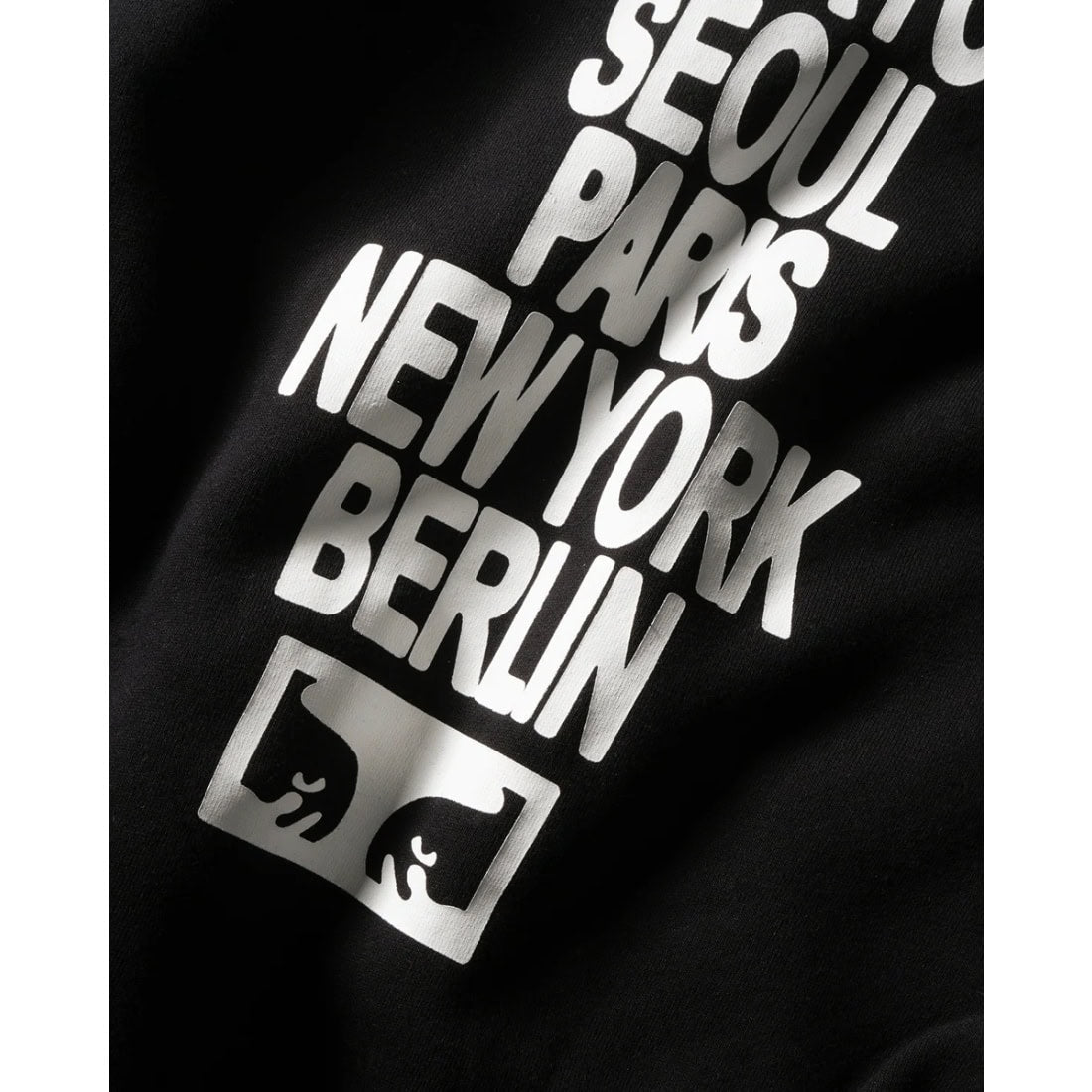 Obey Oval Cities Hoodie - Black - Mens Pullover Hoodie by Obey