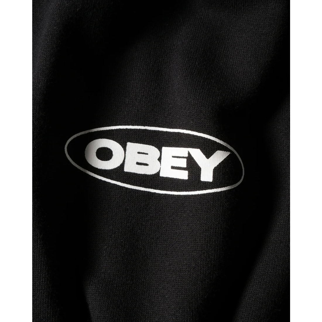 Obey Oval Cities Hoodie - Black - Mens Pullover Hoodie by Obey
