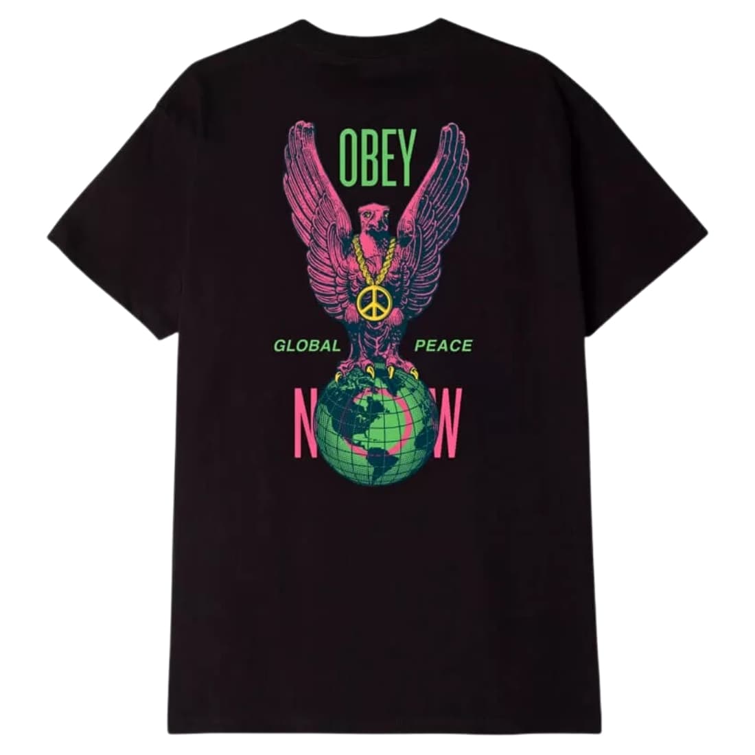Obey Peace Eagle T-Shirt - Black