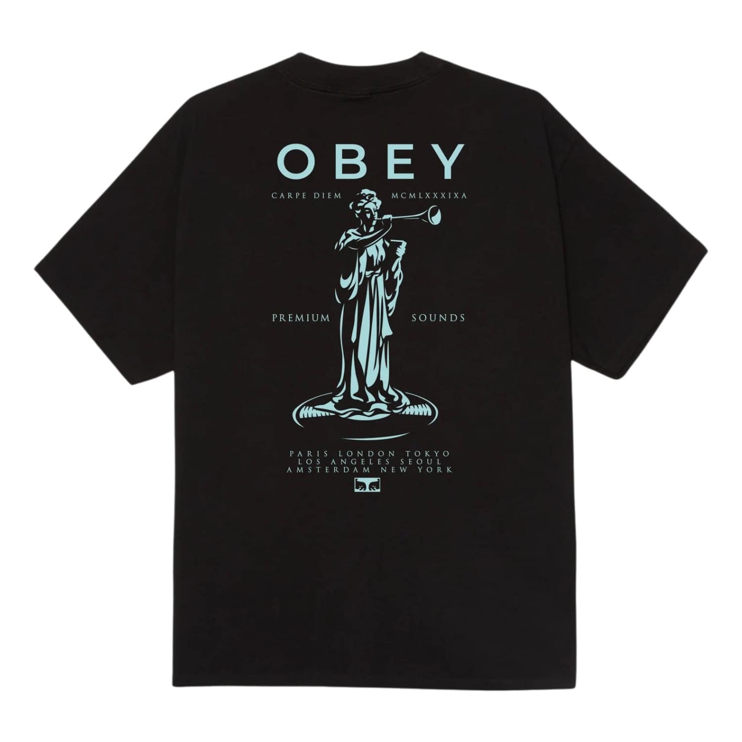 Obey Premium Sounds T-Shirt - Black - Mens Graphic T-Shirt by Obey