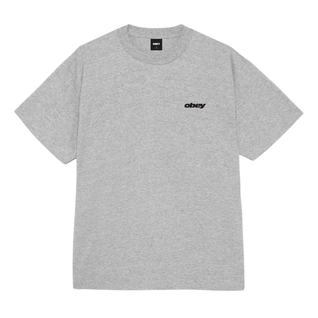 Obey Real Spill T-Shirt - Heather Grey - Mens Graphic T-Shirt by Obey